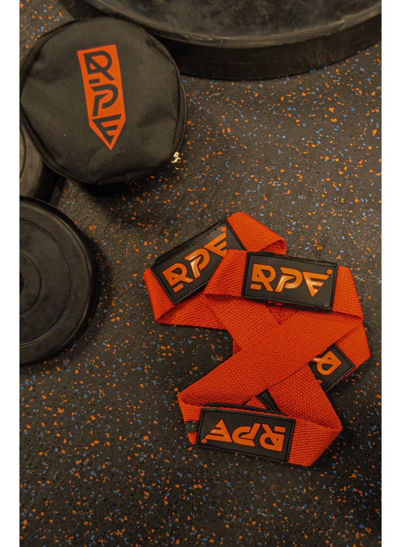 RPE Gear Red Figure-8 Lifting Straps – Heavy-Duty Deadlift Wrist Straps with Padded Support for Maximum Grip Strength - Image 4